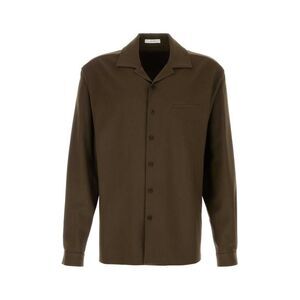 THE ROW Men's Long Sleeve Button-Up Shirt Men GREEN Shirts